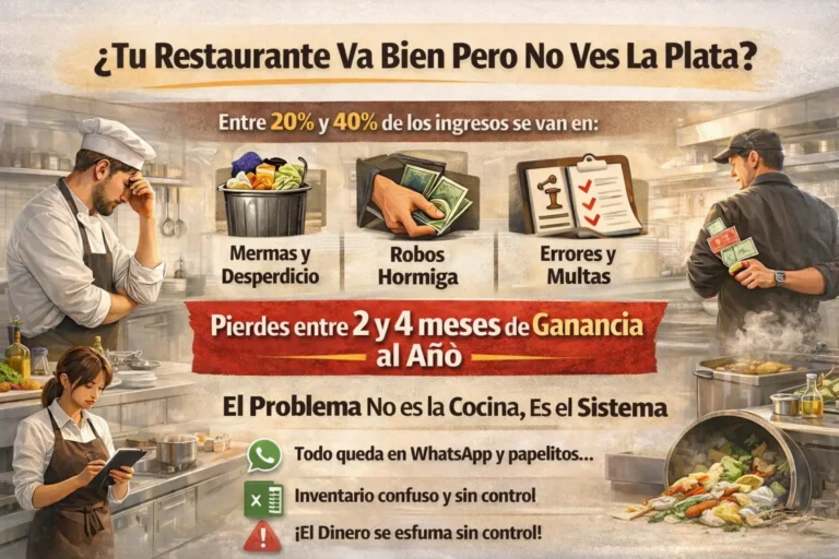 Si tu restaurante vive en WhatsApp y Excel, estás perdiendo dinero (y cómo empezar a ordenarlo en 30 minutos)